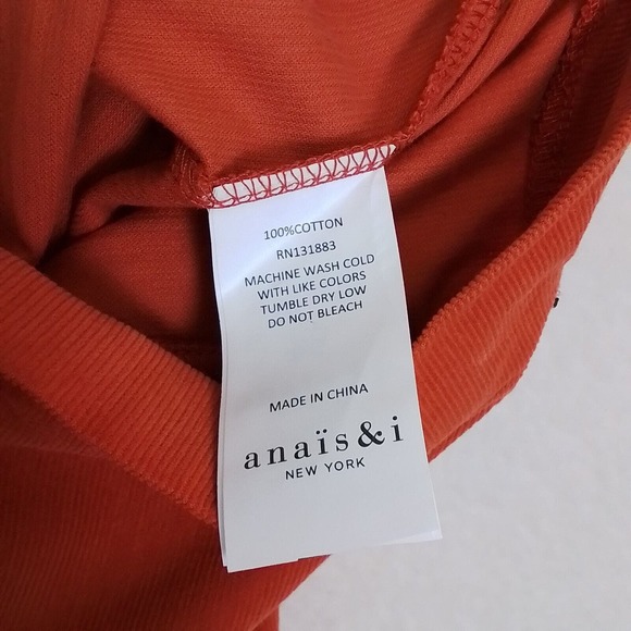 Anais & I Girls Gemma Skirt Sz 10 Orange Cotton Corduroy Mini Skirt Fringe Seams - Picture 9 of 11